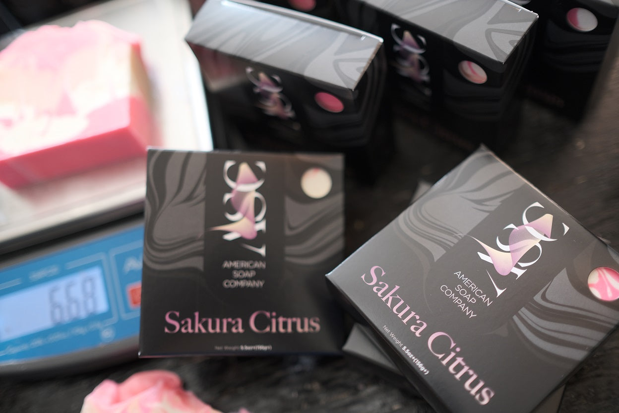 Sakura Citrus Fragrant Luxury Handmade Soap Bar