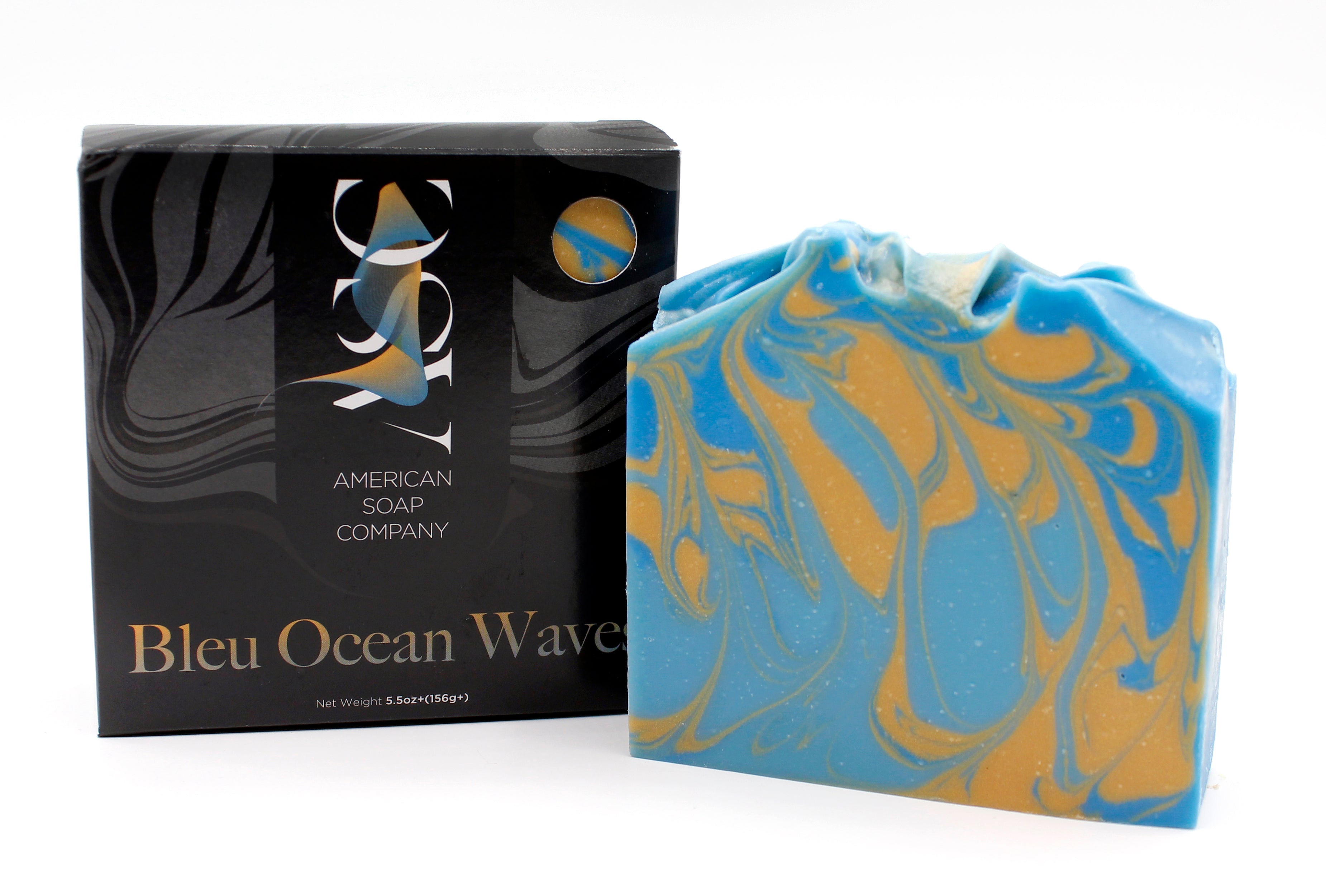 Bleu Ocean Waves Fragrant Luxury Handmade Soap Bar
