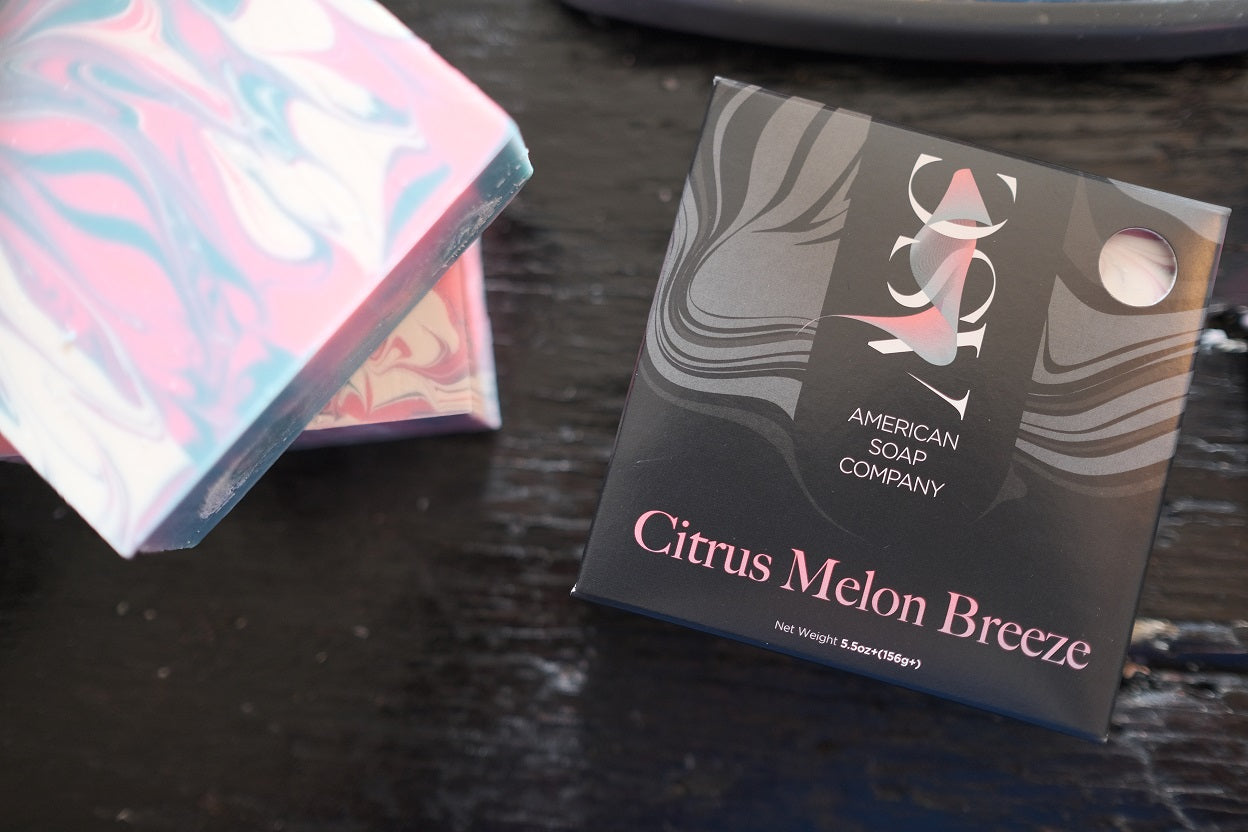 Citrus Melon Breeze Fragrant Luxury Handmade Soap Bar