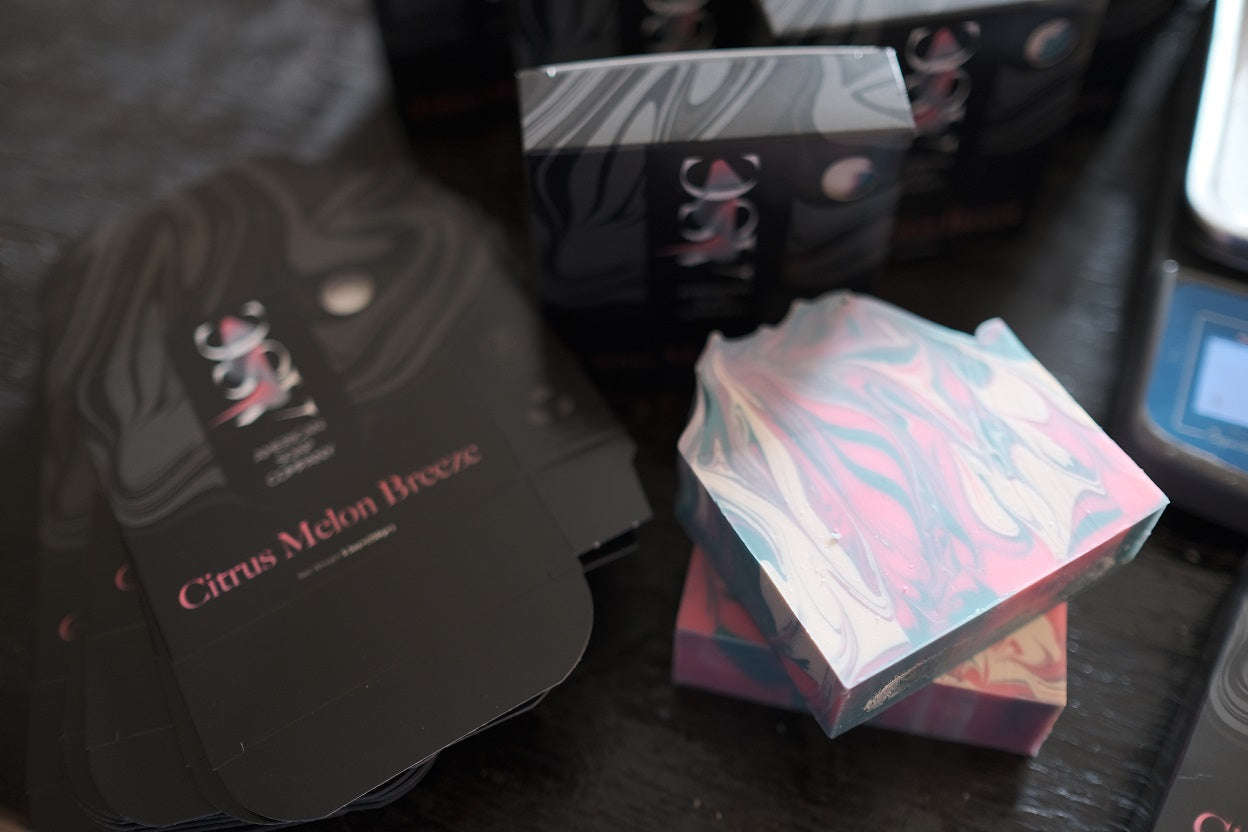 Citrus Melon Breeze Fragrant Luxury Handmade Soap Bar