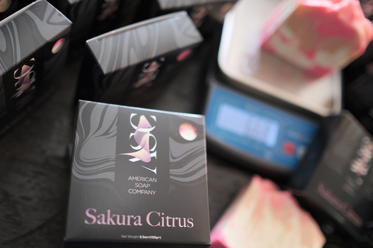 Sakura Citrus Fragrant Luxury Handmade Soap Bar