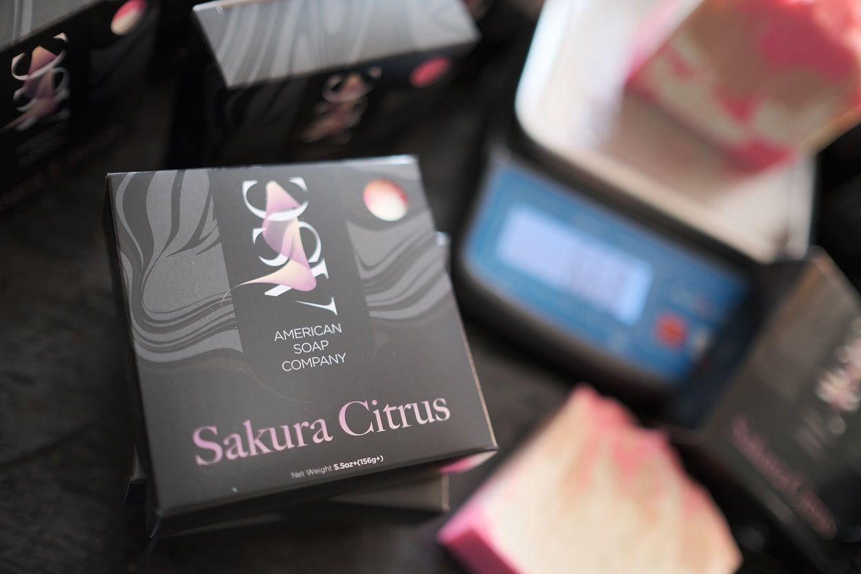 Sakura Citrus Fragrant Luxury Handmade Soap Bar
