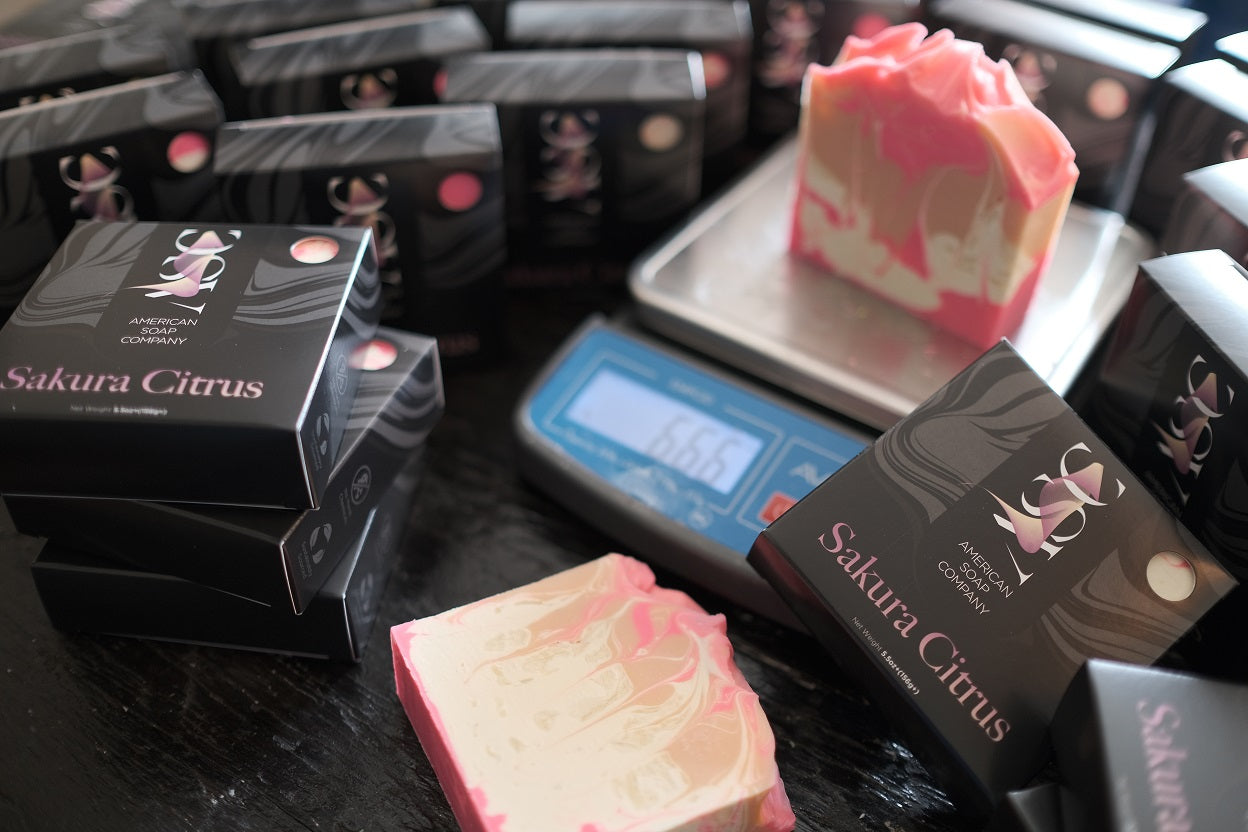Sakura Citrus Fragrant Luxury Handmade Soap Bar